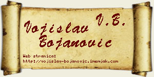 Vojislav Bojanović vizit kartica